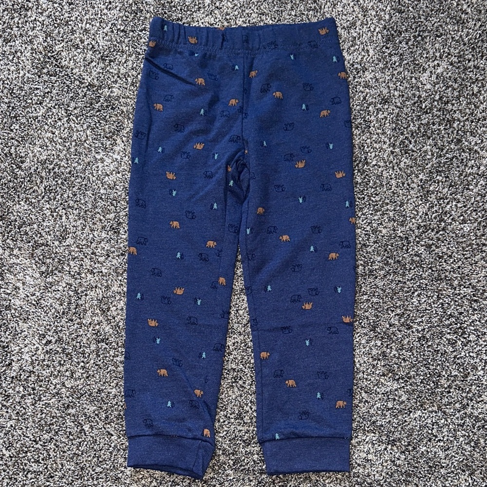 Carter's Beige and Navy Bear Matching Outfit - Picture 9 of 15